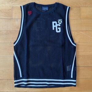 Pearly Gates Golf Navy Mesh Vest with White Accents